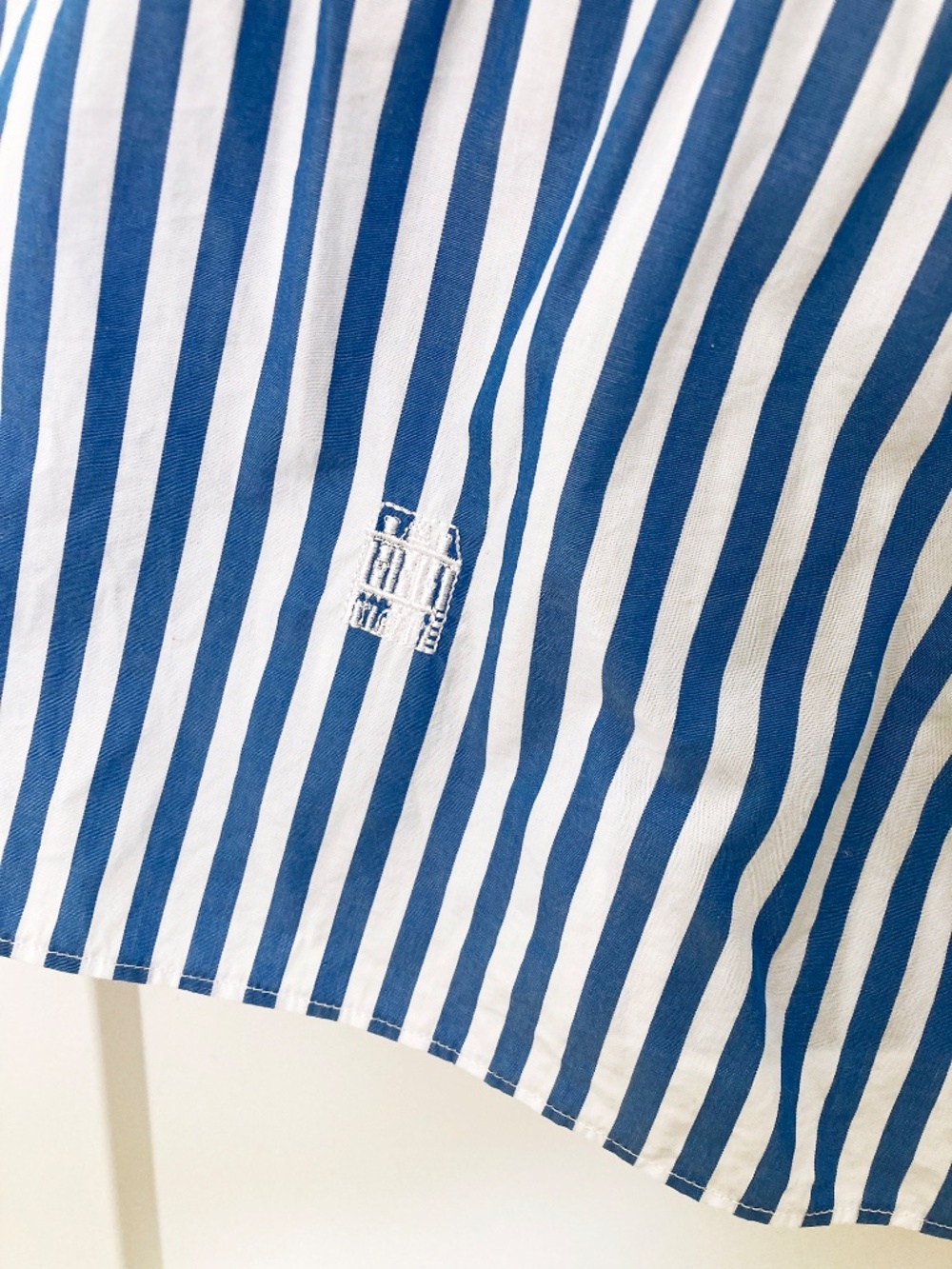 Hill House Sleeveless Midi Ellie Nap Dress in Blue & White Stripe - XS - Picture 4 of 6